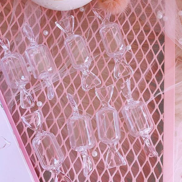 

jewelry pouches, bags 5/10pcs candy modeling mini plastic box lovely creative transparent storage, Pink;blue