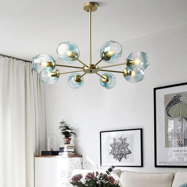 

pendant lamps modern led glass ball nordic light luminaire kitchen fixtures lamp dining bar room