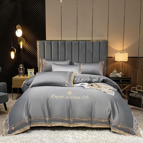 

bedding sets michiko business luxury duvet cover soft pure cotton four piece set