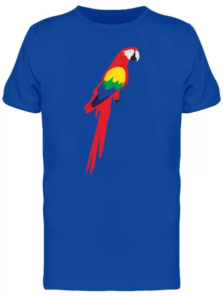 

colorful macaw tee men's -image by shutterstock, White;black
