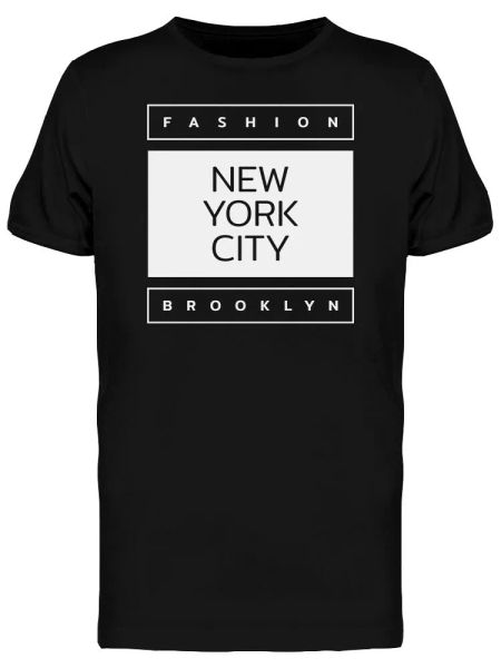 

new york fashion tee men's -image by shutterstock, White;black