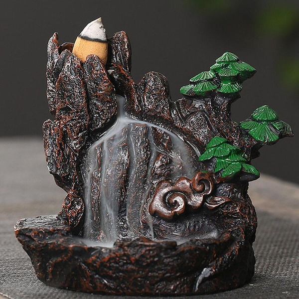 

fragrance lamps resin mountains rivers incense burners holder censer home decor