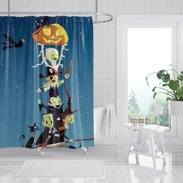 

funny pattern 3d printed shower curtain waterproof, antifouling, durable, fine workmanship