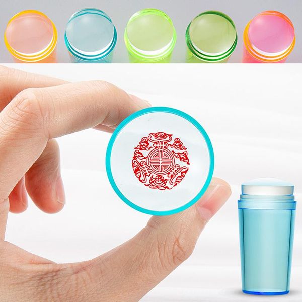 

nail art kits mirror stamper clear silicone head manicure scraper polish transfer template stamping plate tools