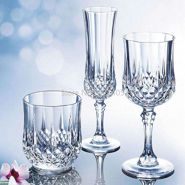 

wine glasses retro creative glass red diamond champagne goblet set