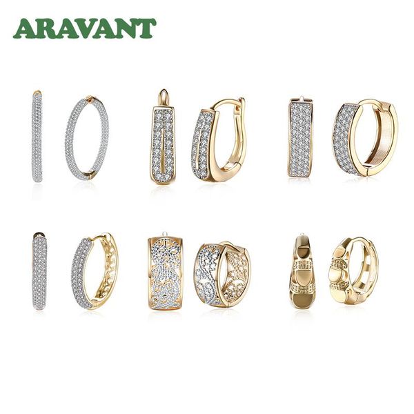 

hoop & huggie 925 silver 18k gold circle earrings for women grils fashion jewelry, Golden;silver