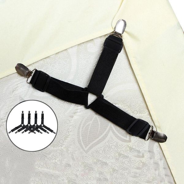 

clothing & wardrobe storage 4pcs/set elastic grippers belt fastener bed sheet clips mattress cover blankets holder adjustable home textiles