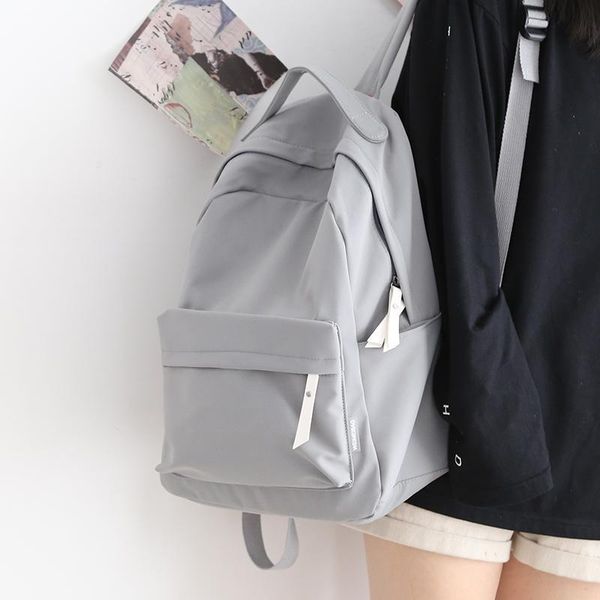 

mori solid color women backpack female 14 inch lapschool bags college backpacks for teenagers girls feminina ladies