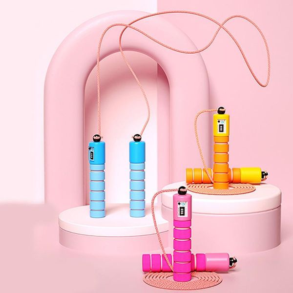 

jump ropes 3m adjustable rope with counter kids children adults cotton skipping speed exercise sports workout fitness equipment
