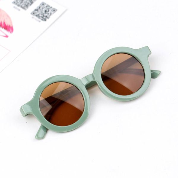 

children colorful circular frame sunglasses new classic kids uv protection beach sunglasses boys girls show performance glasses 2136 q2, Blue