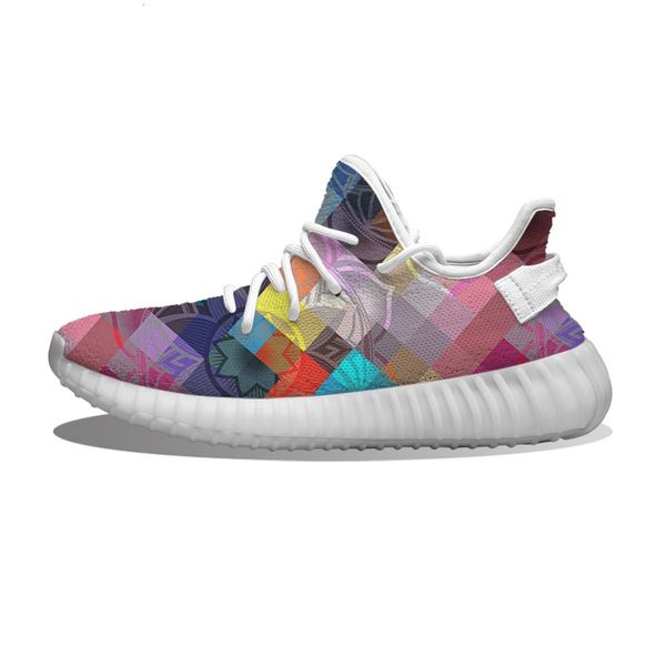 

diy custom multicoloured geometric mandala running sho mh printed mens womens trainers outdoor sports sneakers 5lyg