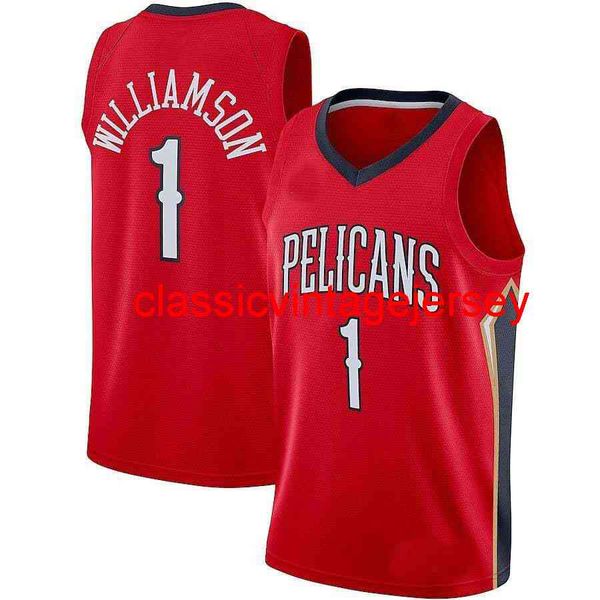 

zion williamson swingman jersey stitched men women youth basketball jerseys size xs-6xl, Black