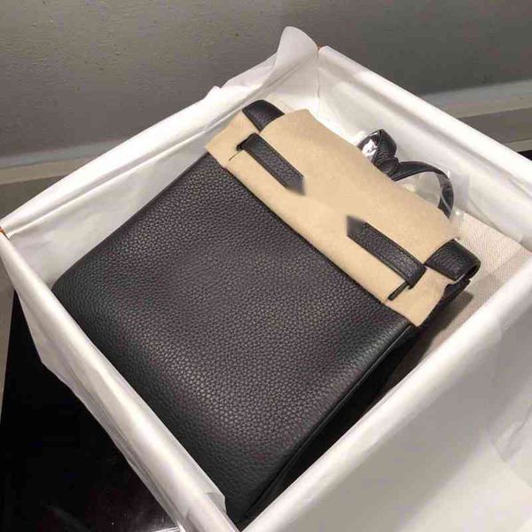 

luxury handbags storage h designer hbag autumn winter 2021 new backpack head leather litchi pattern kelys bag fashion ve