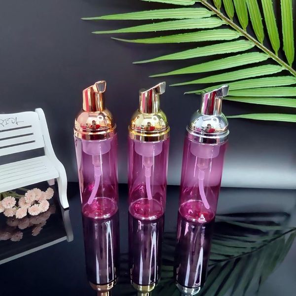 

storage bottles & jars 10pcs/60ml portable clean washing dispensing bottle foam dispenser transparent pink plastic soap mousse travel bottl