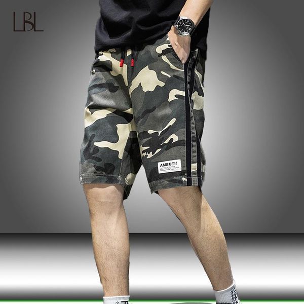 

cool camouflage cargo shorts men summer thin casual comfortable short pants mens camo military sportswear male clothing men's, White;black