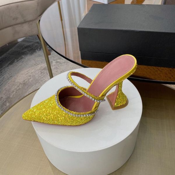 

slippers plus size 34-42 women's shoes pointed toe thin heels string bead decoration design sandals genuine leather, Black