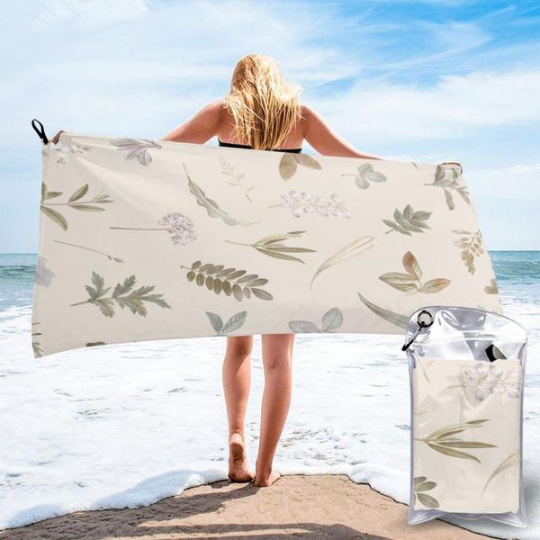 

towel quick drying pocket foliage portable water absorbent no pilling sports bath