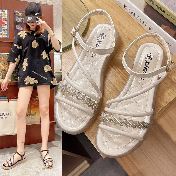 

sandals lacework women shoes green summer party dress comfortable non-slip ladies candy color fashion sandal handmade, Black