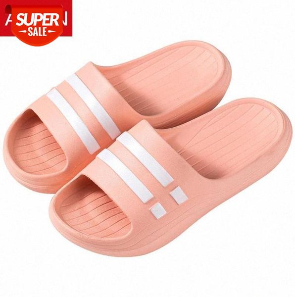 

asifn fashion summer beach outdoor slippers women men non-slip bathroom house slides indoor soft thick bottoms home bath shoes #wp3g, Black