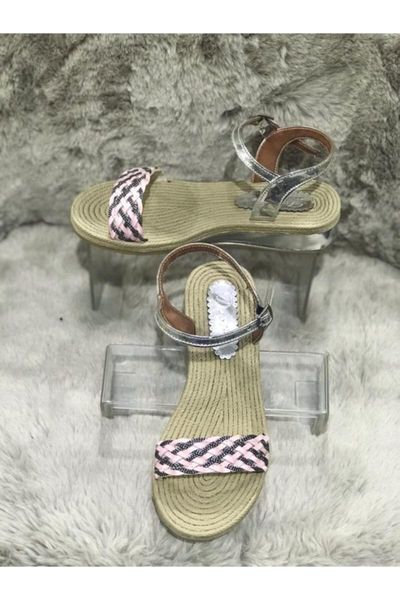 

sandals straw sole banded lilac orthopedic outsole female, Black