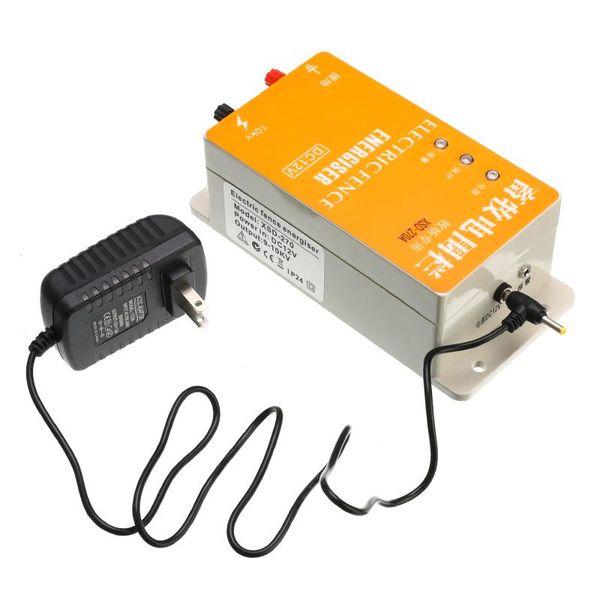 

fencing, trellis & gates solar electric fence energizer charger high voltage pulse power supply controller animal poultry farm shepherd fenc