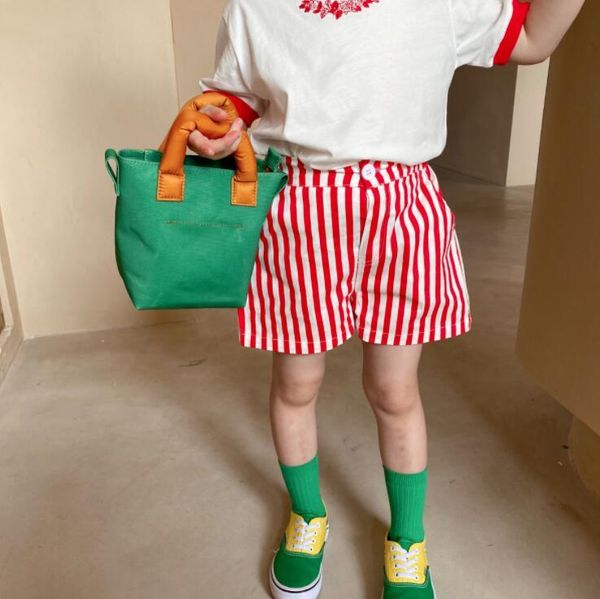 

arrival girls striped shorts summer fashion kids 2-7 years qm926, Black