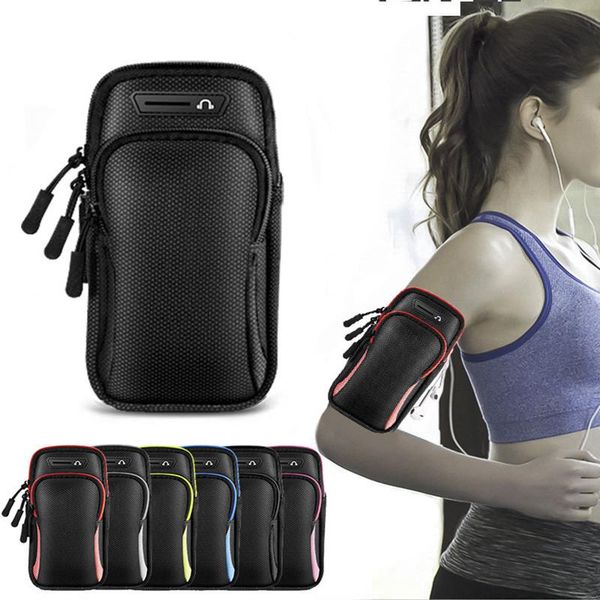 

outdoor bags waterproof sports armband phone case for pro max samsung huawei 6.5"universal sport arm band running