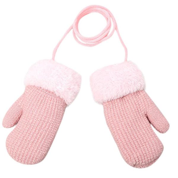 

hair accessories children's warm gloves toddler baby girls boys outdoor winter patchwork keep mittens #4j11, Slivery;white
