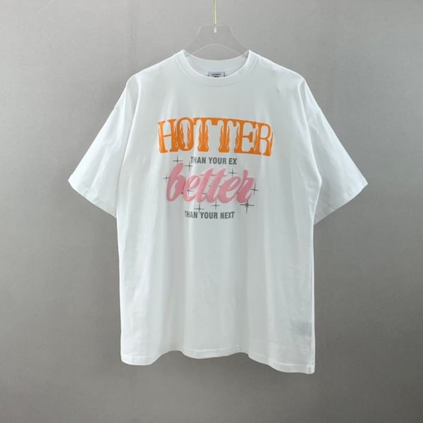 

2022 europe france paris er puff print t shirts fashion mens embroidery tshirt women clothes casual cotton tee, White;black