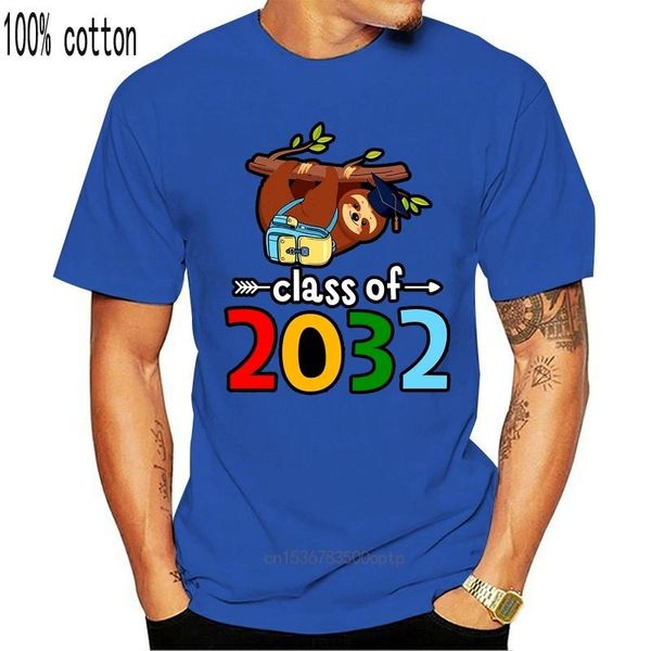 

men's t-shirts class of 2032 future sloth graduate shirt tee, White;black