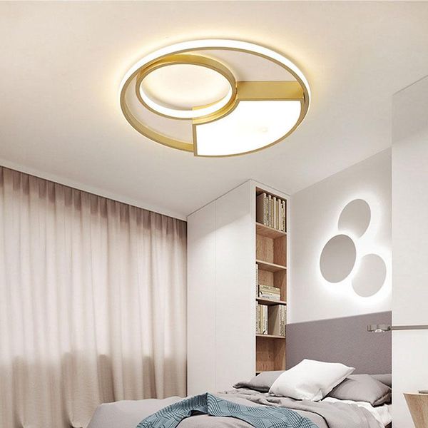 

ceiling lights modern gold luster led lamp for living room 2021 bedroom restaurant hall aisle corridor simple home indoor light fixture