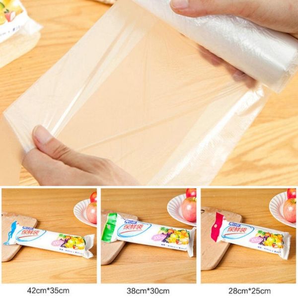 

food savers & storage containers 100pcs kitchen portable transparent vest bag