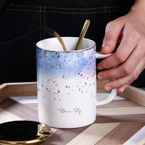 

couple ceramic cup dream starry sky mug valentine's day wedding birthday gift mugs