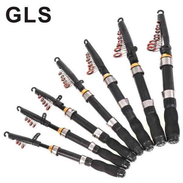 

brand mini small sea pole 1.0-2.3m leisure light and hard portable rotating fishing rod boat rods