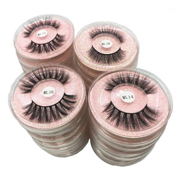 

false eyelashes wholesale 10/20/50pcs make up 3d mink lashes packs natural wispy fluffy long fake bulk1