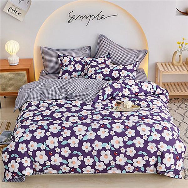 

bedding sets 4pcs home textile dance of flowers pure cotton double bed comefortable soft bedspreads quality quilt cover oceania
