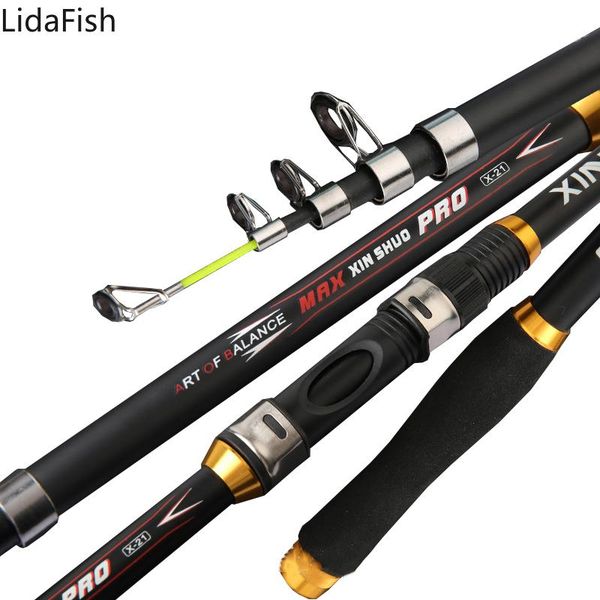 

fishing rod frp carbon fiber spinning casting surper hard carp pole 2.1m -3.6m boat rods