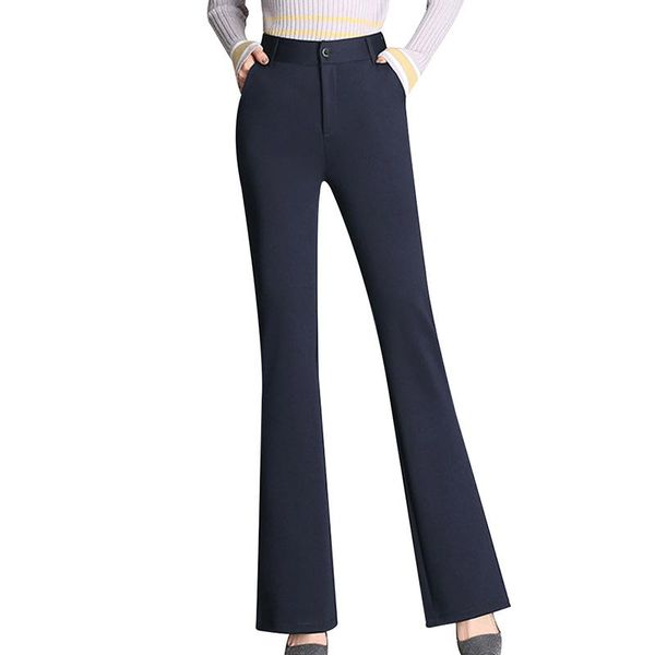 

women's pants & capris ly women dress pant pull on stretch trousers for work office slim fit high waist, Black;white