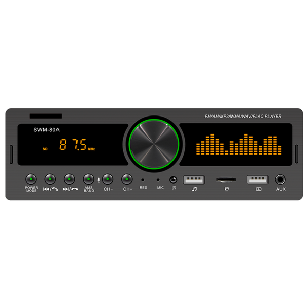 

car video single 1 din bluetooth stereo mp3 player fm radio aux tf card u disk head unit in dash digital media receiver