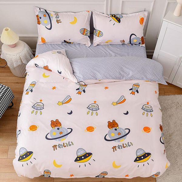 

bedding sets spring and autumn set microfiber king  full single family size bed linen