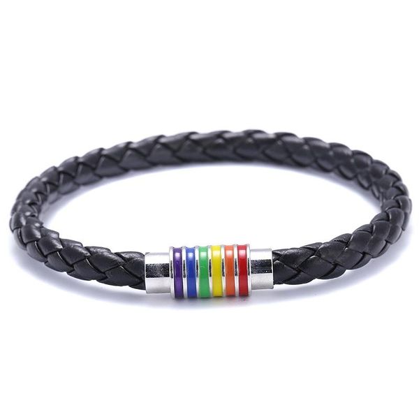 

dog apparel leather bracelet stainless