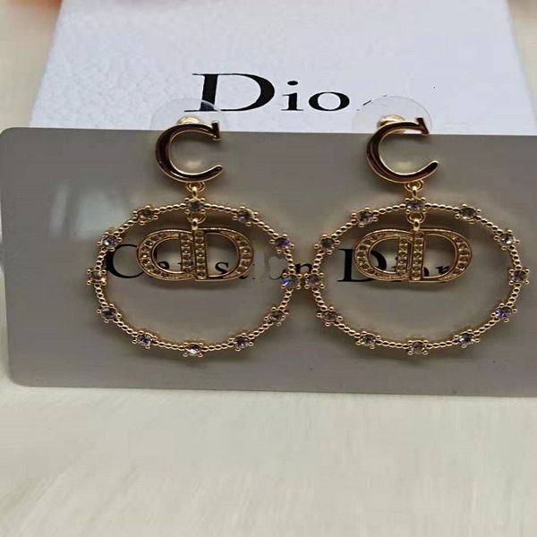 

d home cd diamond earrings in 2021 brass female 925 sier needles, Golden