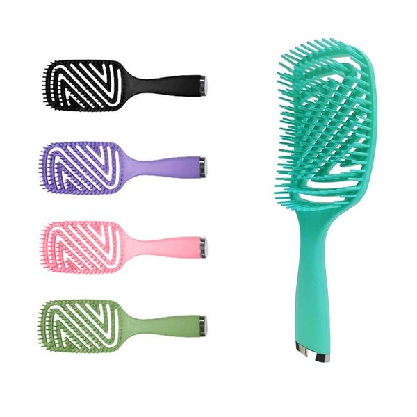

hair brushes brush straightener comb styling anti-static massage combs for salon women girls, Silver