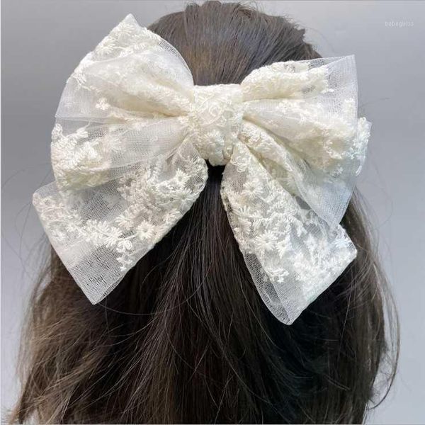 

lace bowknot women hairpins spring chuck hair clip bow accessories1