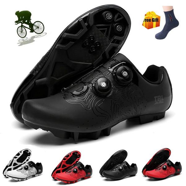 

cycling footwear mtb shoes men spd road bike mountain sneakers outdoor professional self-locking sapatilha ciclismo bicycle sneaker, Black