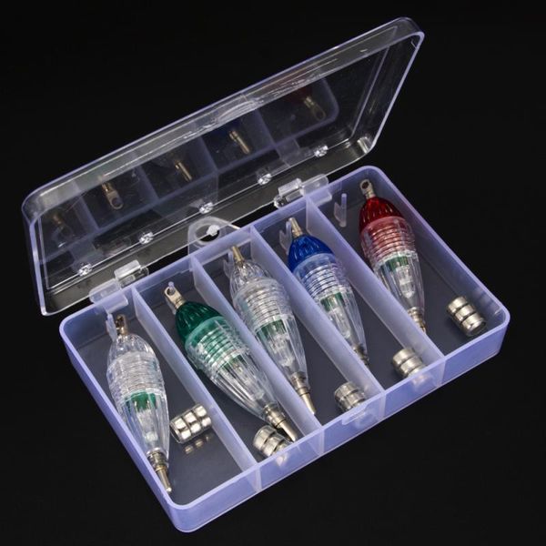 

fishing hooks 5pcs mini fish lure led underwater light lures lamp tackle squid tools