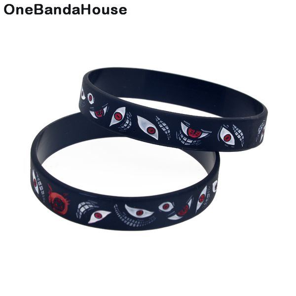 

100pcs fullmetal alchemist silicone rubber bracelet manga series jewelry size black for promotion gift