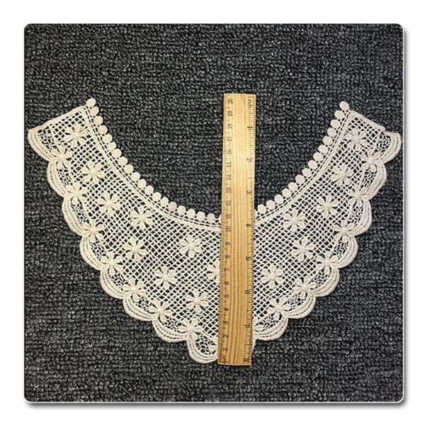 

ribbon all cotton thread water soluble embroidery round collar hollow lace cravat can be produced diy, Pink;blue