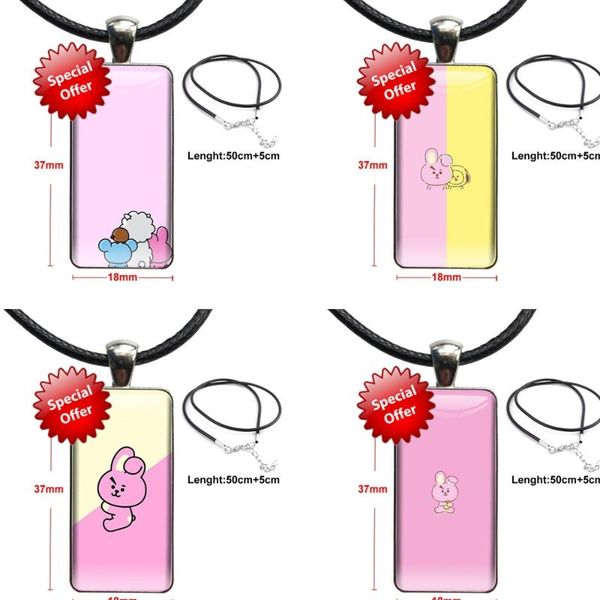 

pendant necklaces cute cartoon for women handmade girls most expensive fashion necklace rectangle shape choker jewelry multi, Silver