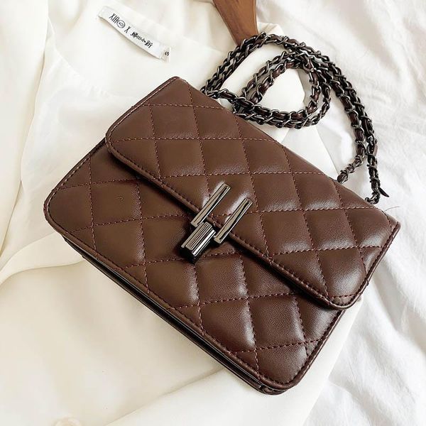 

handbag women bags designer brand classic square shoulder bag metale chain crossbody female messenger purses cross body